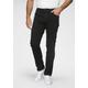 Straight-Jeans WRANGLER "Authentic Straight" Gr. 36, Länge 32, schwarz (black, rinse) Herren Jeans Straight Fit
