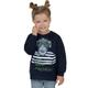 Sweatshirt TRIGEMA "TRIGEMA mit großem Affen-Druckmotiv" Gr. 104, blau (navy) Kinder Sweatshirts Sweatshirt