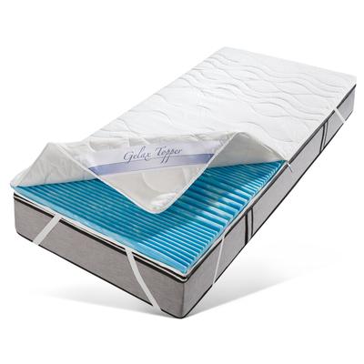 Topper MALIE "Gelschaum", weiß, B:90cm H:6cm L:200cm, Polyester, Topper Image
