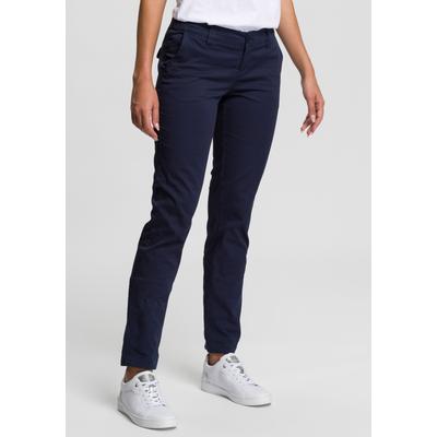 Chinohose AJC, Damen, Gr. 46, N-Gr, blau (marine), Web, Obermaterial: 97% Baumwolle, 3% Elasthan, unifarben, gepflegt, casual, bequem lang, Hosen, in lässiger Form mit Pattentaschen Image