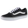 Sneaker VANS "Ward", Gr. 37, schwarz-weiß (schwarz, weiß), Leder, Textil, sportlich, Schuhe Skaterschuh Sneaker low Retrosneaker