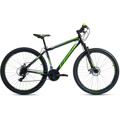 Mountainbike KS CYCLING "Sharp" Gr. 46, schwarz (schwarz, schwarz), Fahrräder, 46cm, 29 Zoll (73,66cm), für Herren, Kettenschaltung