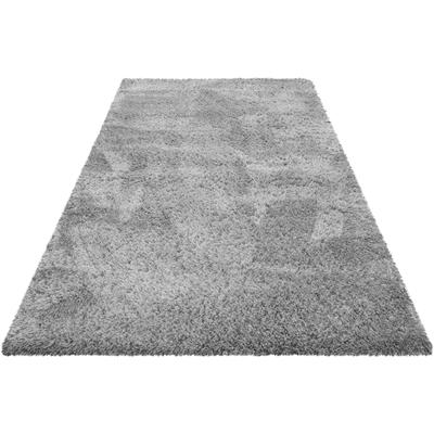 Hochflor-Teppich ESPRIT "YOGI ESP-096", silber (silberfarben), B:120cm H:50mm L:170cm, Polyester, Teppiche, Läufer, flauschiger weicher Flor aus 100% recyceltem PET, Wohnzimmer Image