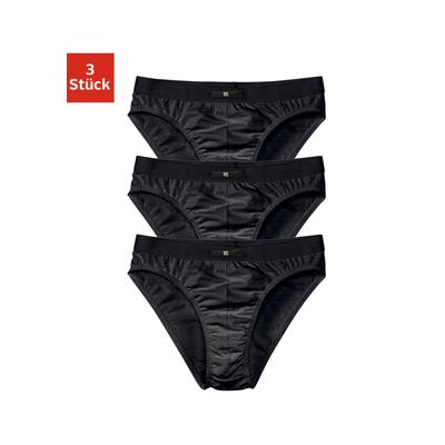 Slip H.I.S, Herren, Gr. S, schwarz, Jersey, Obermaterial: 95% Baumwolle, 5% Elasthan, unifarben, körpernah, Unterhosen, mit H.I.S Logo vorn Image