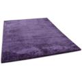 Hochflor-Teppich TOM TAILOR HOME "Shaggy Teppich Cozy" Teppiche Gr. B/L: 85 cm x 155 cm, 25 mm, 1 St., lila Esszimmerteppiche