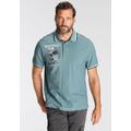 Poloshirt MAN'S WORLD Gr. M (48/50), blau (rauchblau) Herren Shirts Kurzarm