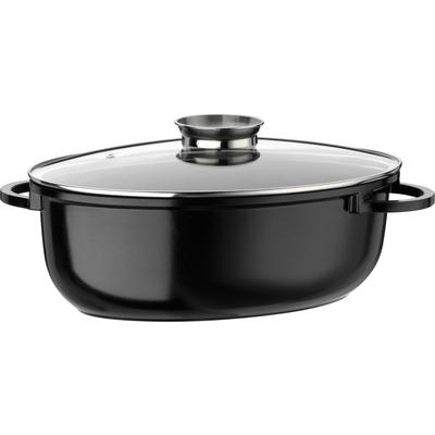 Bräter GSW "Cermica Induktion", schwarz, B:27cm L:42cm, Töpfe, Induktion