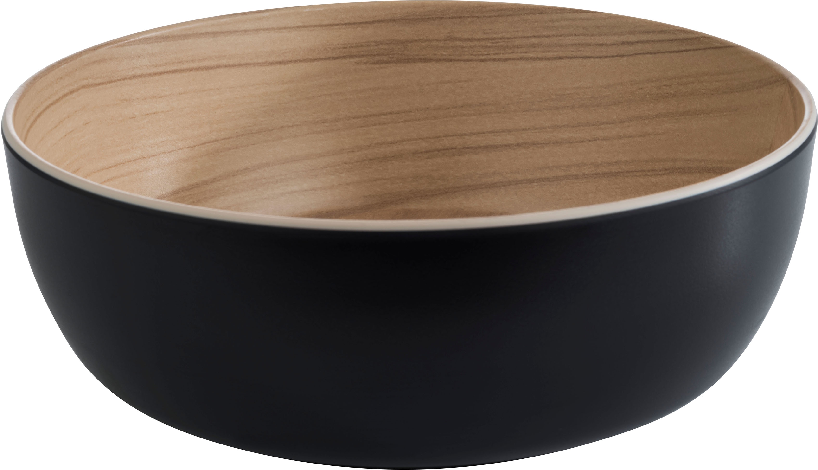 Obstschale APS "Frida", schwarz, H:7,5cm Ø:21,5cm, Melamin, Schüsseln, Obstschale, Ø 21,5 cm, 1,8 Liter