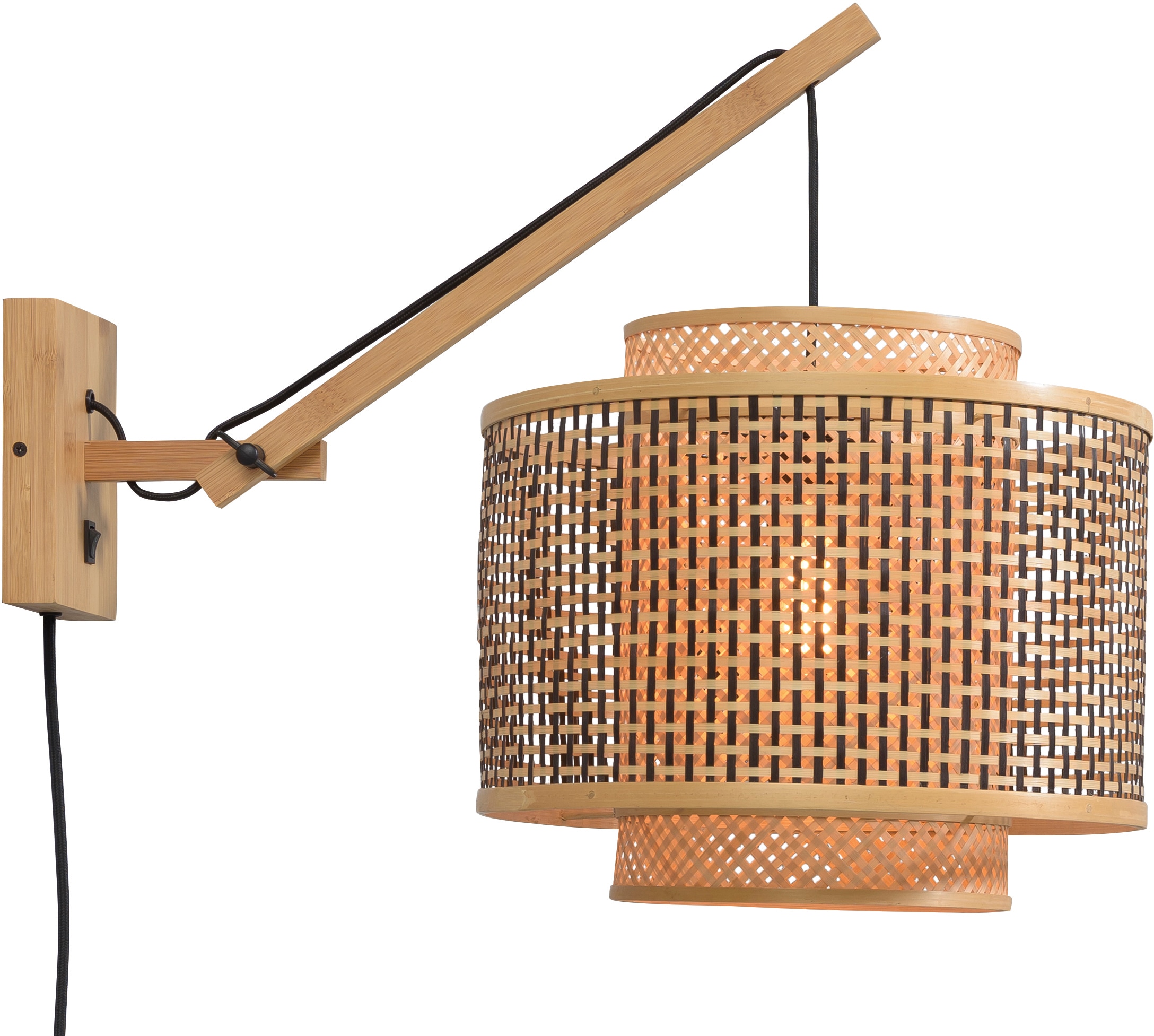 GOOD & MOJO Wandleuchte "Bhutan", beige (natur), Ø 40cm H: 43cm, Leuchten Image