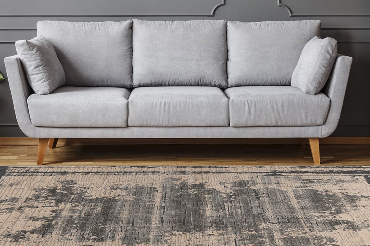Teppich KAYOOM "Adeon 200", grau, B:120cm H:13mm L:170cm, Polypropylen, Teppiche Image