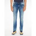 Slim-fit-Jeans TOMMY JEANS "SLIM SCANTON" Gr. 36, Länge 34, blau (wilson light blue stretch) Herren Jeans Slim Fit