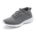 Sneaker LASCANA Gr. 36, grau Damen Schuhe Sneaker Slipper, Halbschuh, ultraleicht und bequem zum Reinschlüpfen VEGAN