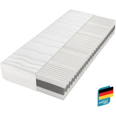 Komfortschaummatratze BECO "Matratze Gigant Trio KS, Luxusmatratzenhöhe, in diversen Größen", weiß, B:90cm H:30cm L:200cm, Bezug: 60% Polyester, 38% Viskose, 2% Elasthan, Matratzen, Boxspringfeeling durch Luxushöhe Image