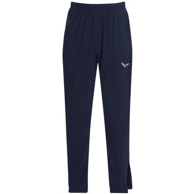 Jerseyhose TRIGEMA "TRIGEMA Freizeithose mit Bein-Reißverschluss", Damen, Gr. XXXL, US-Größen, blau (navy), 74% Nylon, 26% Elastan, Basic, Hosen Image