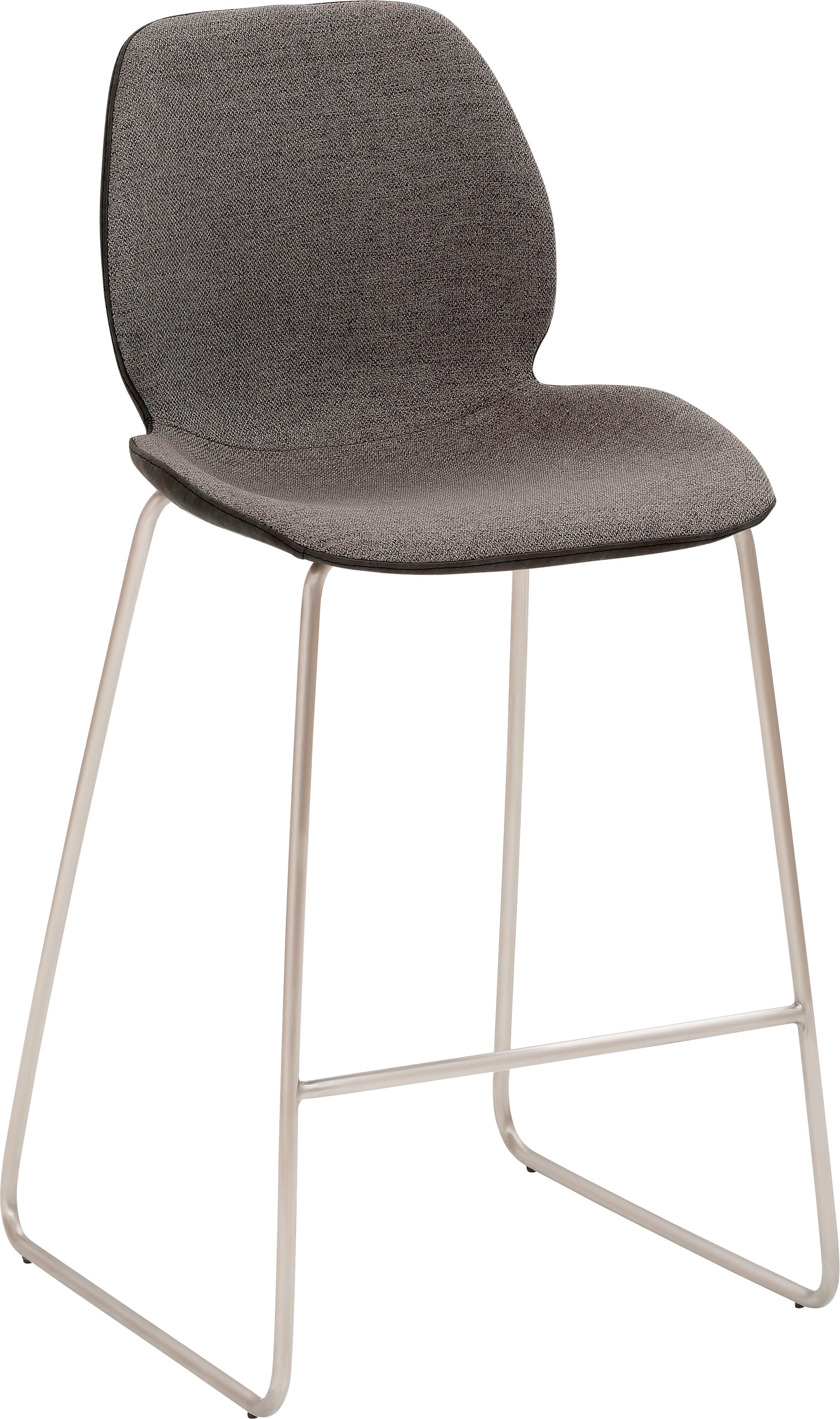 Barhocker MAYER SITZMÖBEL "mySOLO", schwarz (anthrazit, meliert, schwarz), B:49cm H:97cm T:52cm, 100% Polyester (Sitzschale innen);50% Polyurethan, 50% PVC (Sitzschale außen), Hocker Image