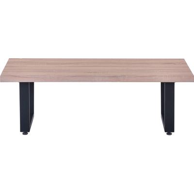 Couchtisch INOSIGN "Conri", schwarz (natur, schwarz, schwarz, natur, sonoma eiche), B:120cm H:40cm T:60cm, MDF mit Dekor Sonoma Eiche, Gestell Metall, Tische, Couchtisch Eckige Couchtische Holz-Couchtische Image