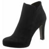 High-Heel-Stiefelette TAMARIS, Damen, Gr. 40, schwarz, Textil, elegant, Schuhe, Abendmode, High-Heel-Stiefelette, Ankleboots im femininen Look