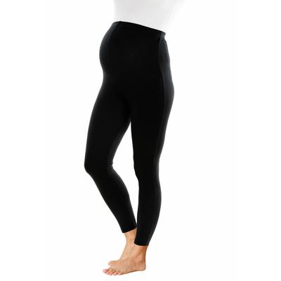 Umstandsleggings NEUN MONATE "Hose für Schwangerschaft und Stillzeit", Damen, Gr. 40, N-Gr, schwarz, Jersey, Obermaterial: 95% Baumwolle, 5% Elasthan, unifarben, Basic, eng lang, Hosen, bequem und gut kombinierbar