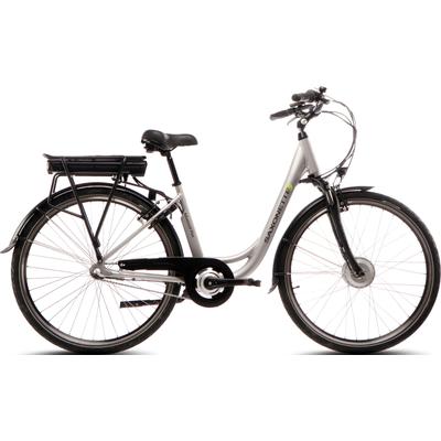 E-Bike SAXONETTE "Advanced Plus" Gr. 45, silber (silberfarben matt), E-Bikes, 45cm, 28 Zoll (71,12cm), Pedelec, Elektrofahrrad für Damen u. Herren Image