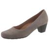 Pumps GABOR "ST.TROPEZ", Damen, Gr. 38, grau (taupe), Nubukleder, klassisch, Schuhe, Abendschuh, Festtagsschuh,Trichterabsatz, in klassischer Linie
