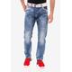 Bequeme Jeans CIPO & BAXX Gr. 33, Länge 34, blau Herren Jeans 5-Pocket-Jeans