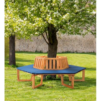 Baumbank PROMADINO "360", braun, B:205cm H:90cm T:178cm, Massivholz, Sitzbänke Image
