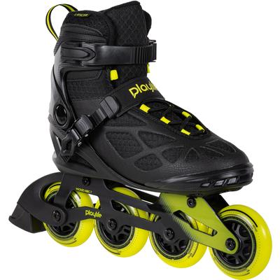 Inlineskates PLAYLIFE "Playlife Lancer" Gr. 43, gelb (gelb, schwarz), Inlineskates_Rollschuhe_Schlittschuhe, 43, Kunstfaser