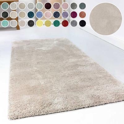Hochflor-Teppich ESPRIT "Relaxx ESP-4150" Gr. 31, beige (creme, beige), B:130cm H:25mm L:190cm, Kunstfaser, Teppiche, Wohnzimmer, sehr große Farbauswahl, weicher dichter Hochflor Image