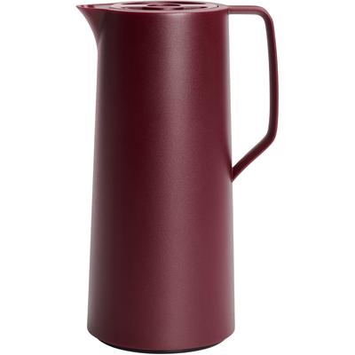 Isolierkanne EMSA "Motiva", rot (weinrot), B:12,6cm H:28cm, Kunststoff, Kannen, Quick-Press-Deckel, Einhandbedienung, 12h warm/24h kalt, Glaskolben Image
