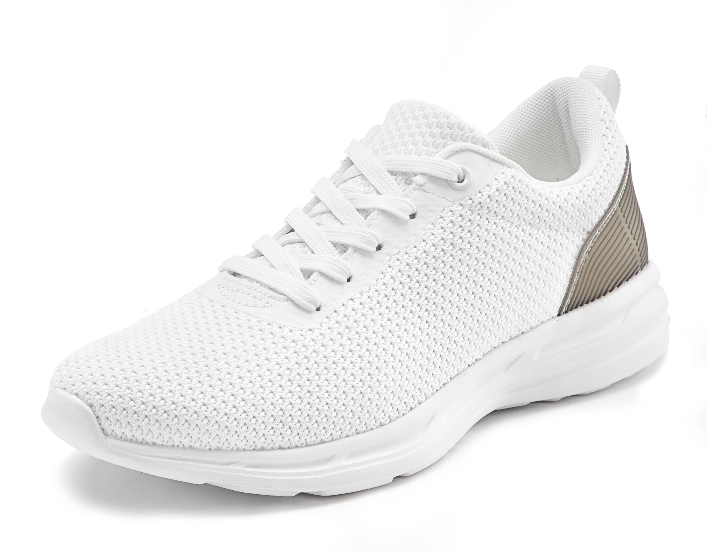 Sneaker LASCANA "Turnschuhe", Damen, Gr. 36, weiß, Obermaterial: 100% Textilmaterial. Decksohle: 100% Textilmaterial. Futter: 100% Textilmaterial. Laufsohle: 100% Synthetik, unifarben, Schuhe Sneaker, Schnürhalbschuh, Halbschuh, Freizeitschuh...