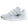 Sneaker KANGAROOS "K-BlueRun 701 B", Gr. 36, weiß, Textil, sportlich, Schuhe, mit Klettverschluss
