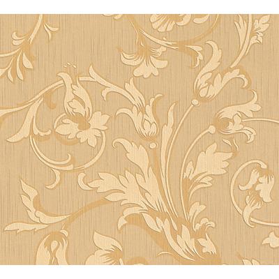 Textiltapete ARCHITECTS PAPER "Tessuto", orange (orange beige), B:0,53m L:10,05m, Viskose, Vlies, Tapeten, Blumen-Tapete Floral Tapeten Wohnzimmer Schlafzimmer Küche Flur Design Image