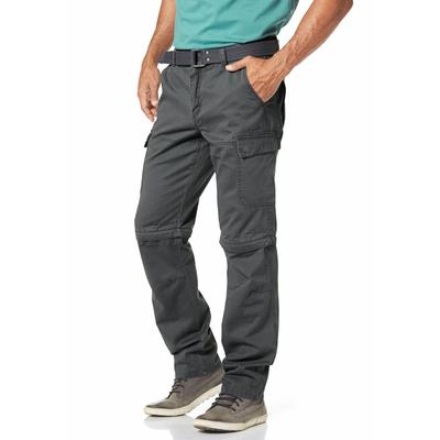 Cargohose MAN'S WORLD, Herren, Gr. 54, N-Gr, grau, Obermaterial: 100% Baumwolle, unifarben, casual, bequem lang, Hosen, mit Zip-Off Funktion, Topseller