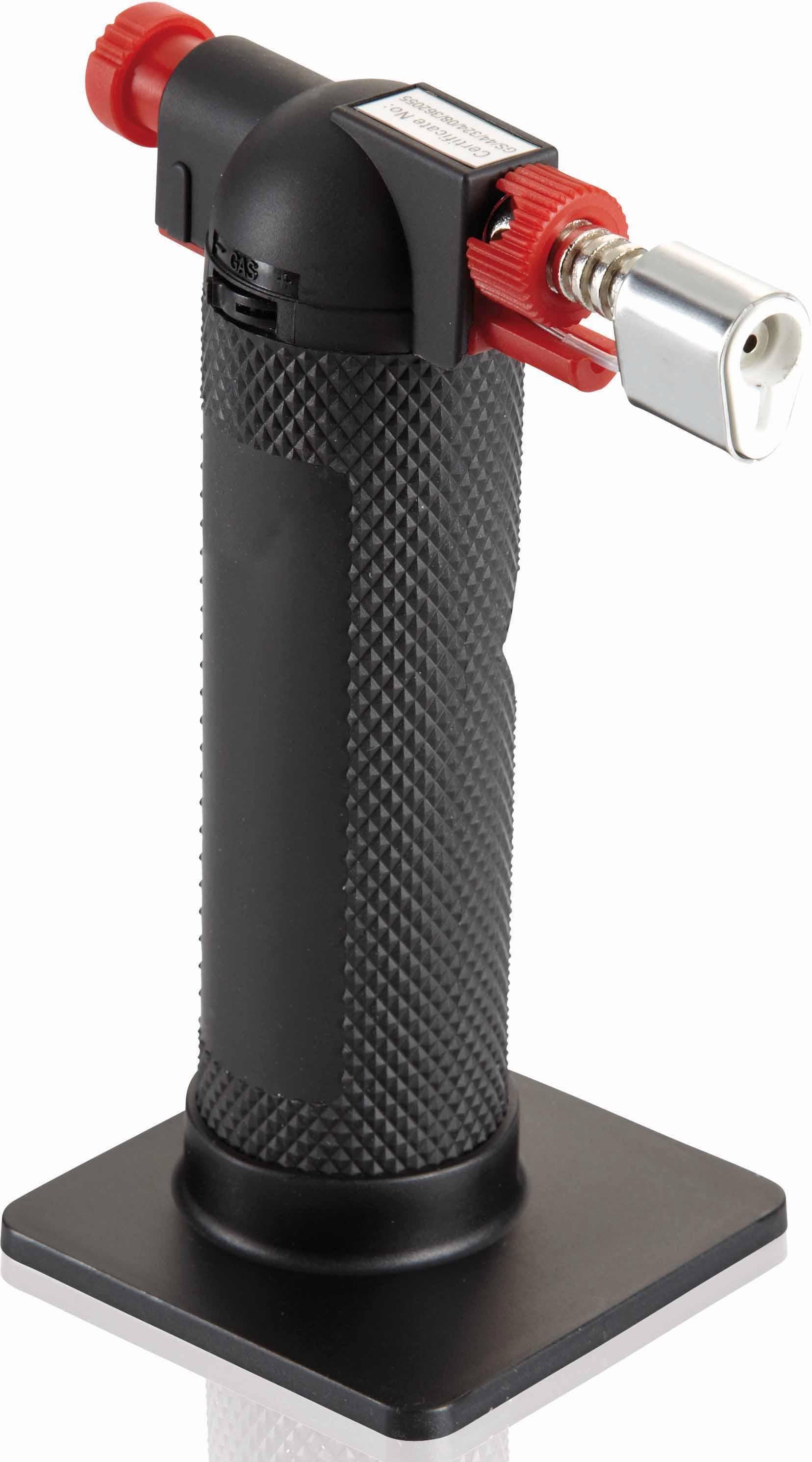 Flambierbrenner LEIFHEIT "PorLine", rot (schwarz, rot, silberfarben), B:7,5 H:24 L:16,6, Kunststoff, Metall, Flambierbrenner Image