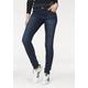 Skinny-fit-Jeans ARIZONA "Ultra-Stretch" Gr. 38, N-Gr, blau (dark, blue, used) Damen Jeans Mid Waist Bestseller