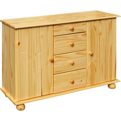 Kommode HOME AFFAIRE "Chur", beige (natur), B:119cm H:81cm T:38cm, Massivholz, Sideboards, aus Massivholz Kiefer Image