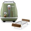 DE'LONGHI Toaster "Incona Vintage »CTOV 2103.BG«" grün Retrotoaster