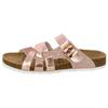 Pantolette LICO "Pantolette Bioline Latino", Gr. 36, rosa, Synthetik, Schuhe Damenschuh Pantolette Schlappen Sommerschuh