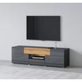 Lowboard INOSIGN "Toledo" Sideboards grau (anthrazit matt, anthrazit hg, alteichefarben) Lowboards