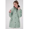 Regenjacke DEPROC ACTIVE "Friesennerz HALIFAX ANCHOR WOMEN", Damen, Gr. 40 (M), grau, Obermaterial: 100% Polyurethan; Futter: 100% Polyester, casual, Langarm mit Druckknopf, Jacken, auch in Großen Größen erhältlich