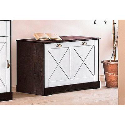 Schuhbank HOME AFFAIRE, braun (dunkelbraun, weiß), Sitzbänke Image