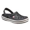 Clog CROCS "Crocband", Herren, Gr. 46, schwarz-weiß (schwarz, weiß), Croslite, kontrastfarbene Details, sportlich, Schuhe, Sommerschuh, Gartenschuh, Poolslides, mit farbiger Laufsohle
