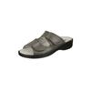 Pantolette NATURAL FEET "Leonie", Damen, Gr. 38, grau, Lederimitat, casual, Schuhe, mit bequemem Fußbett