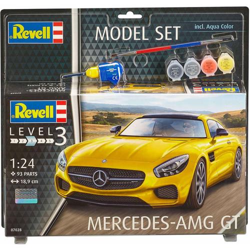 "Modellbausatz REVELL ""Model Set, Mercedes-AMG GT"" Modellbausätze gelb Kinder Autos, Eisenbahn Modellbau Modellbausätze Made in Europe"