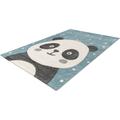 Kinderteppich ARTE ESPINA "Amigo 522" Teppiche Gr. B/L: 80 cm x 150 cm, 15 mm, 1 St., blau Kinder Kinderzimmerteppiche Panda Bär Motiv