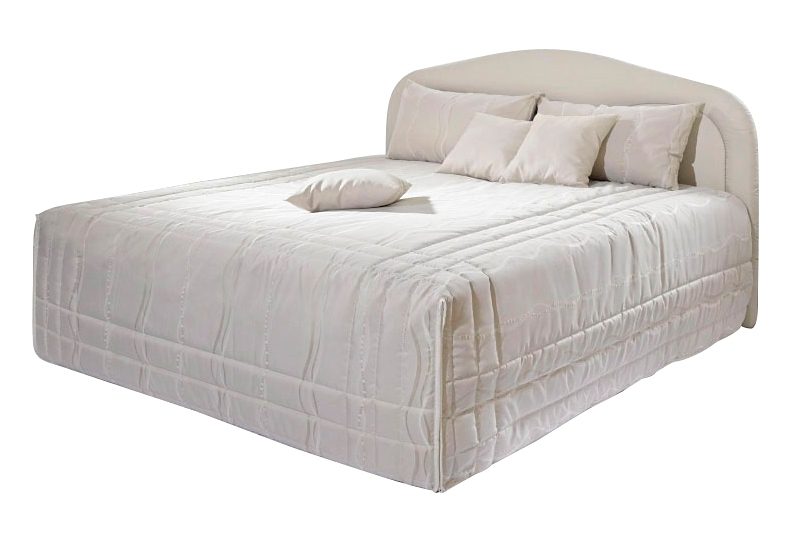 Polsterbett, beige, B:112cm L:212cm, Bezug Bett: Jacquard (100% Polyester);Bonnell-Federkernmatratze: Baumwoll-Mischgewebe (51% Polypropylen, 39% Polyester, 10% Baumwolle);Kaltschaummatratze: 100% Polyester, Bezug abnehm- und waschbar bis 60C...