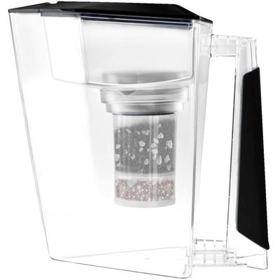 Wasserfilter MAUNAWAI "Kini", schwarz, B:24cm H:25,5cm T:15cm, Tritan, Filterkartuschen, zertifizierte Tischwasserf.-Kanne, vital lebendig + mineralstoffreich Image
