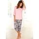 Capri-Pyjama BUFFALO Gr. 36/38, rosa (rosa, gemustert) Damen Homewear-Sets Pyjamas