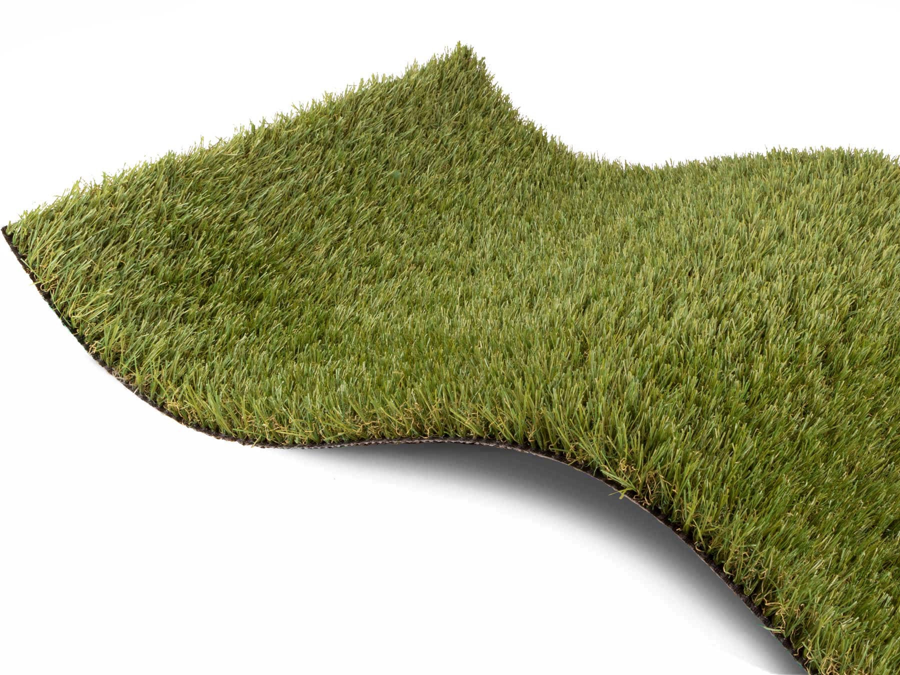 Kunstrasen "Kunstrasen KORSIKA", grün, B:200cm H:32mm L:500cm, Polyethylen (PE), PRIMAFLOR-IDEEN IN TEXTIL, Teppiche, natürliche Optik, mit Drainagefunktion, für Balkon, Terrasse & Garten