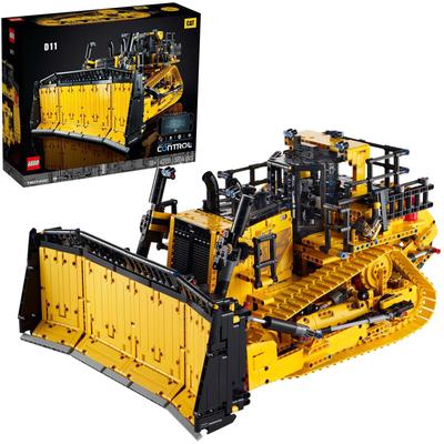 Konstruktionsspielsteine LEGO "Appgesteuerter Cat D11 Bulldozer (42131), LEGO Technic" Spielbausteine gelb (gelb, schwarz) Kinder Altersempfehlung Made in Europe